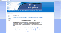 Desktop Screenshot of ilovepalmsprings.us